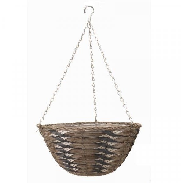 Smart Garden 14 Kikuyu Faux Rattan Basket In Beige