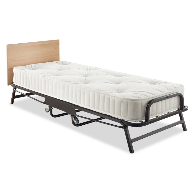 Jay-Be Crown Premier Folding Bed with Deep Sprung Mattress - Single In Black