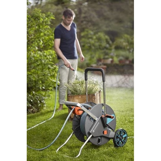 Gardena Aquaroll Freestanding Manual Hose reel set (L)50m