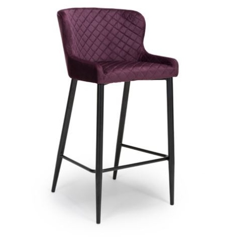 Malibu Barstool Mulberry Velvet