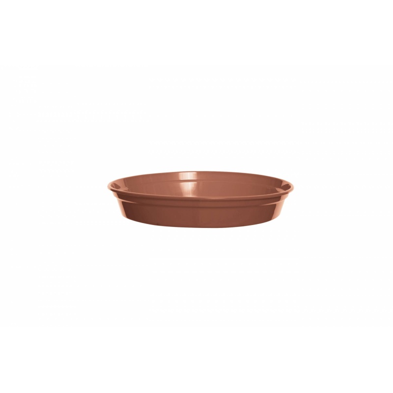 White Furze Saucer For 5 And 6 Pots - Terracotta In Brown