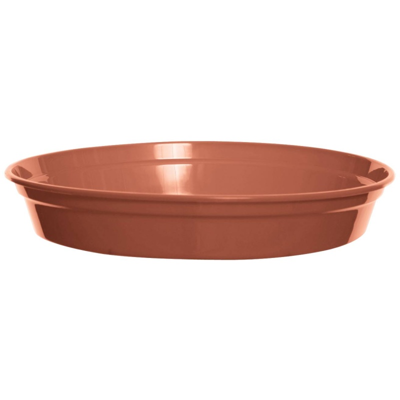 White Furze Saucer For 10 Pot - Terracotta In Brown