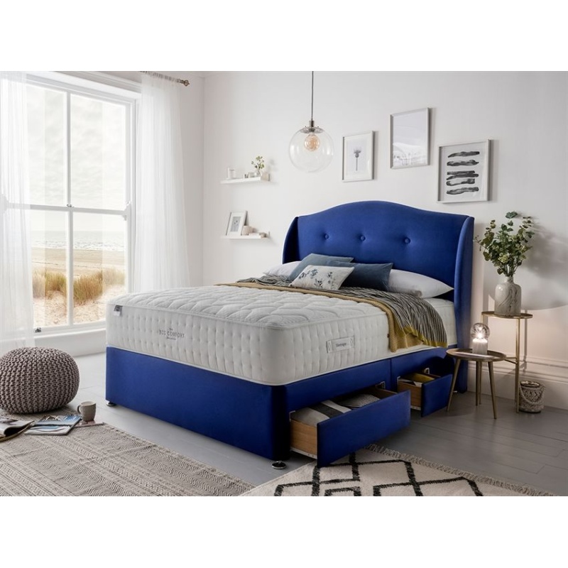 Silentnight Dreamworld Sorrento Eco 1600 Mattress and Divan Set - 150cm King - 22 Drawers In GreyBlackBeigeBro