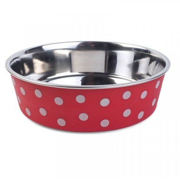 Zoon Pet Bella Bowl Red Polka - 21cm