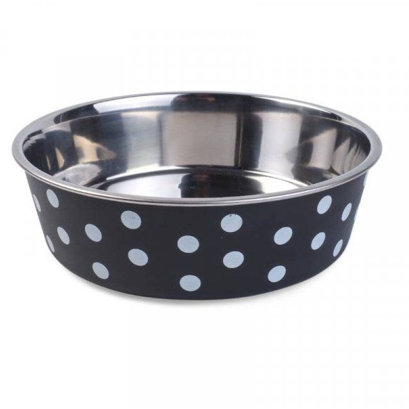 Zoon Pet Bella Bowl Navy Polka - 21cm