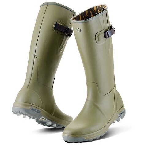 Grubs Highline Full Length Wellington Boots - Sage Green - 12