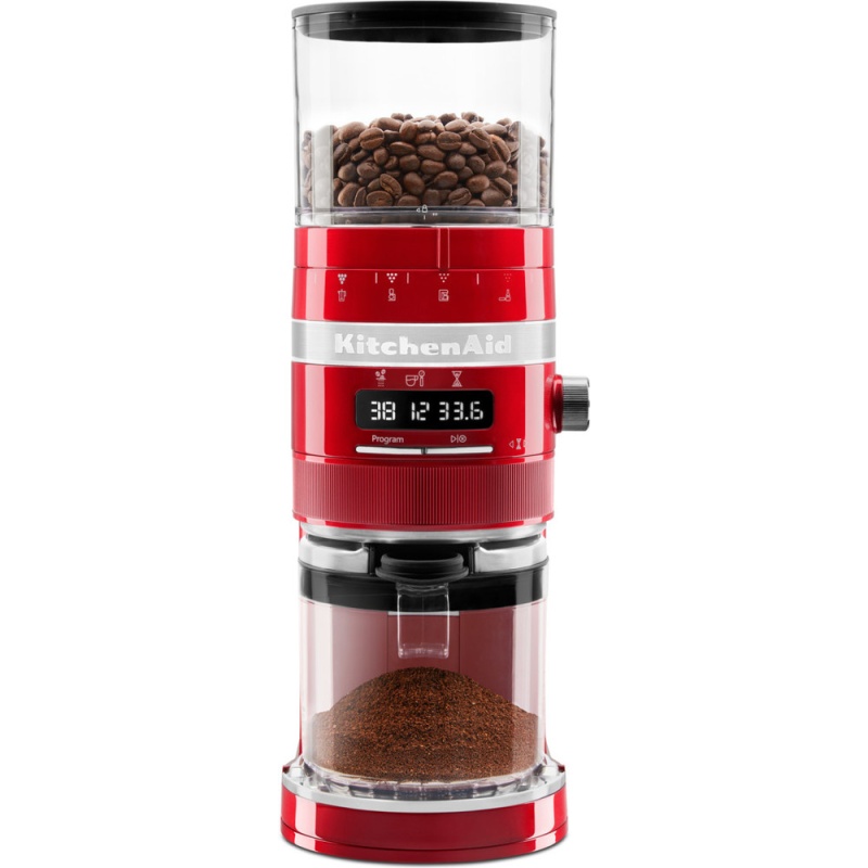 KitchenAid 5KCG8433BCA Artisan 150W Burr Grinder - Candy Apple In Red