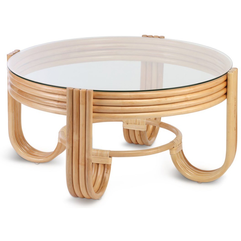 Desser Pretzel Coffee Table and Glass