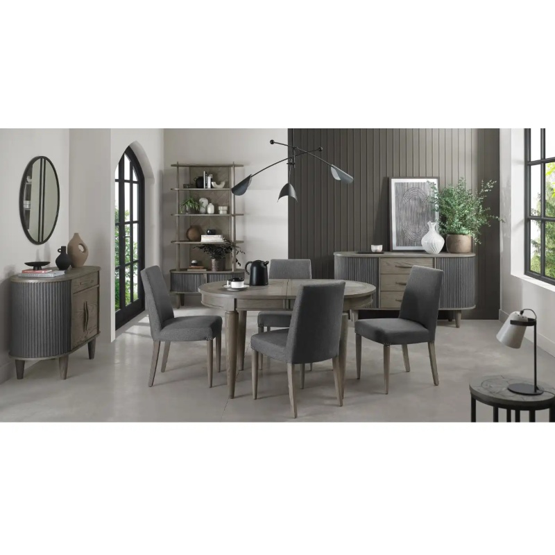 Downtown Markham 140cm/185cm Extending Dining Table - Silver Grey