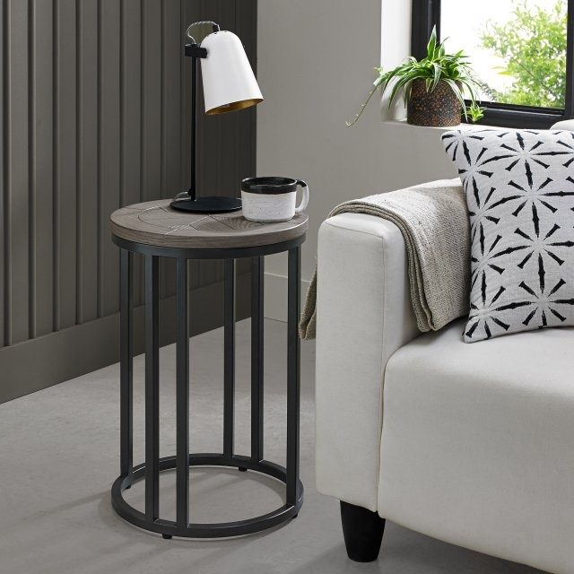 Markham Silver Grey Side Table