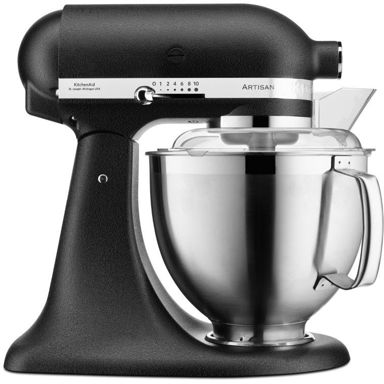 KitchenAid 5KSM185PSBBK 4.8L Stand Mixer - Cast Iron Black