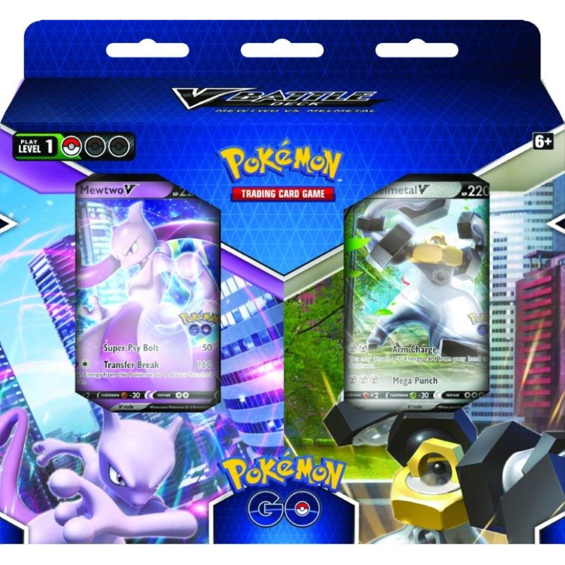 Pokemon TCG: Pokemon GO V Battle Deck Mewtwo V vs Melmetal V Bundle