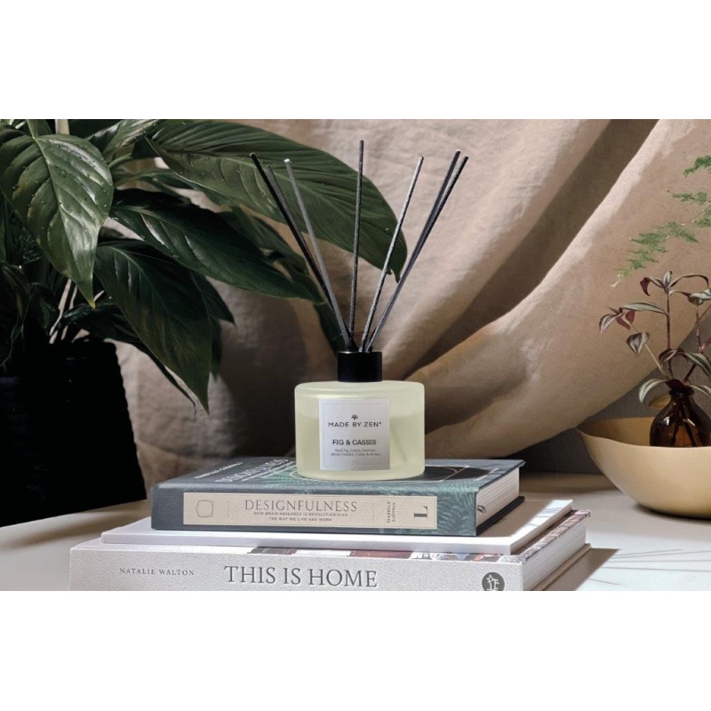 Made by Zen Fig and Cassis Luxury Reed Diffuser