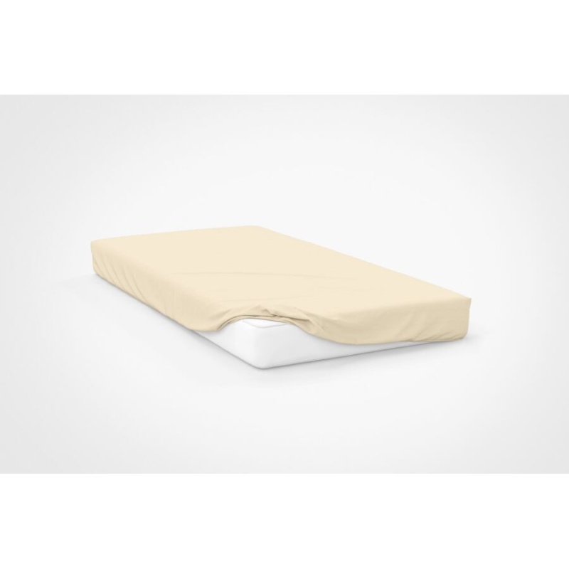 Belledorm Jersey Ivory Bunk Fitted Sheet 25cm