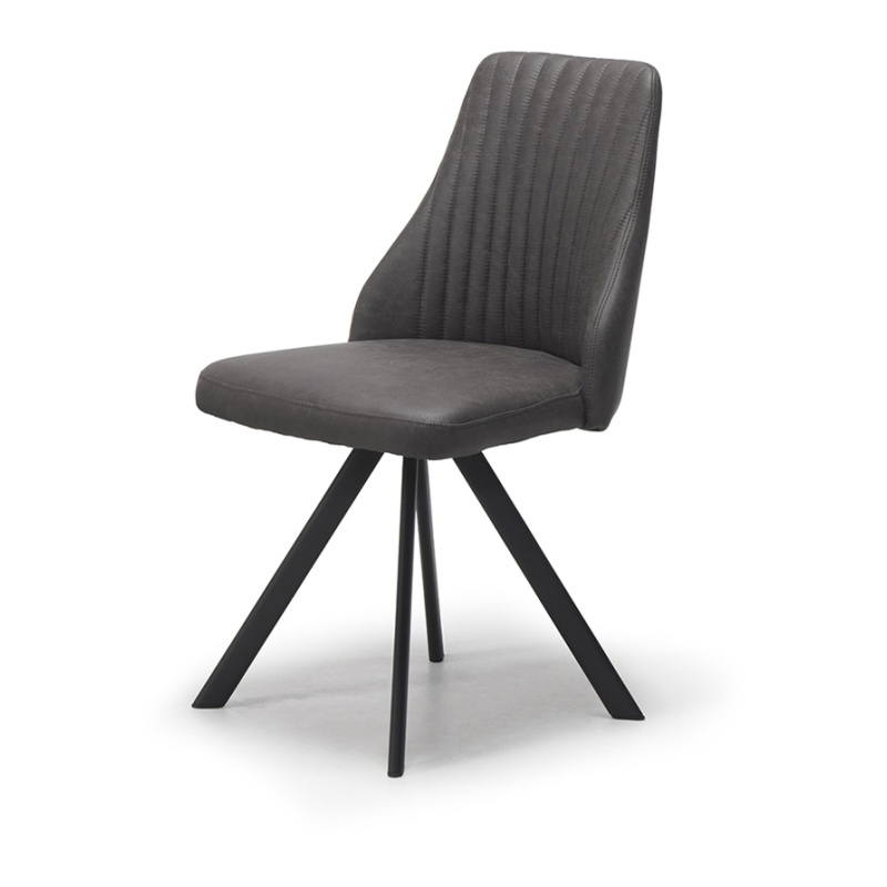 Austin Dining Chair Dark Grey Bison