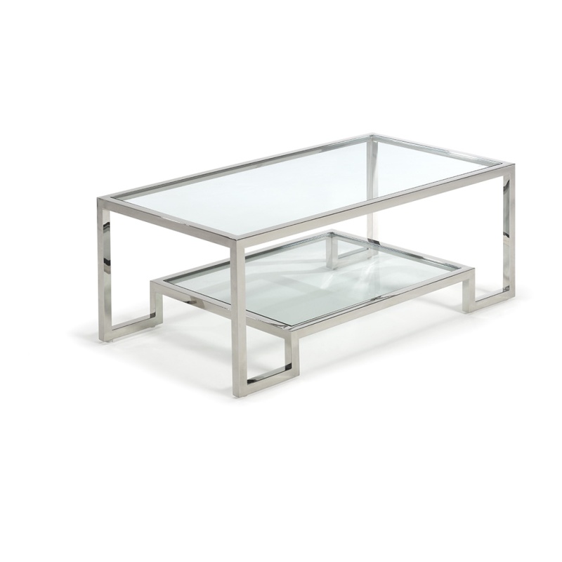 Tribune Coffee Table In Silver