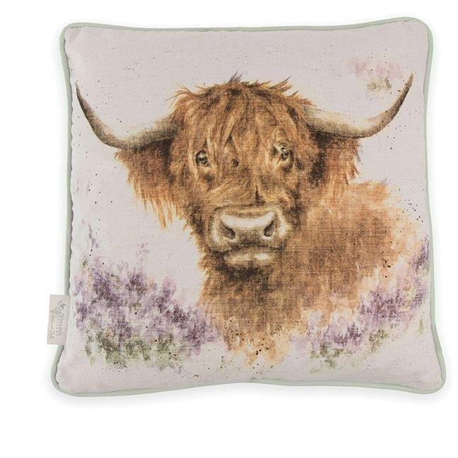 Wrendale Highland Heathers Cow Cushion