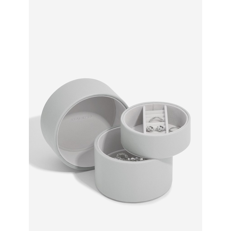 Stackers Pebble Grey Bedside Jewellery Pod