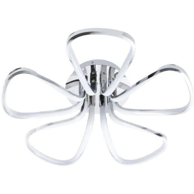 BHS Alvar Petals LED Flush Ceiling Light Chrome