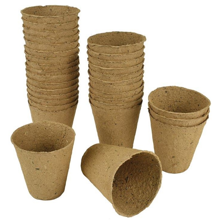 Westlands Gro-SureFibre Pots Round 8Cm 12Pk