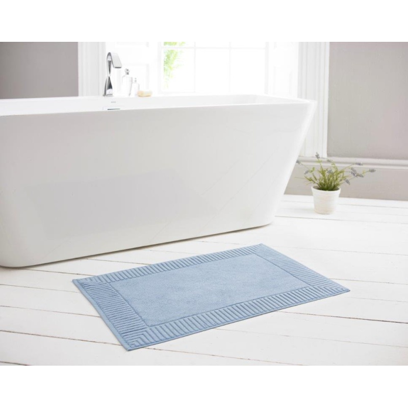 Deyongs Bliss Terry Bath Mat 50 x 80cm - Colbalt In Blue