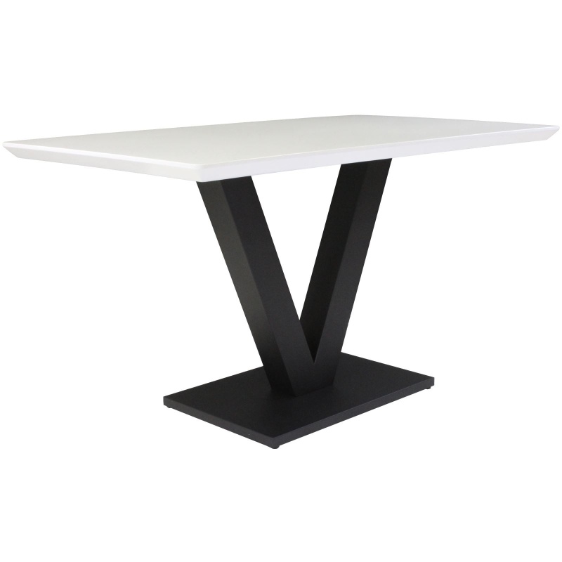 Manhattan Dining Table White Gloss