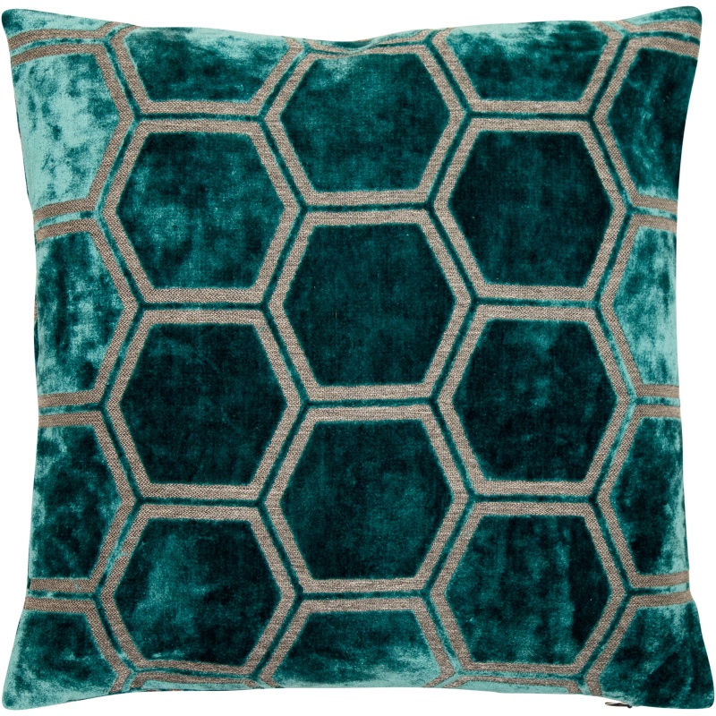 Malini Ivor Teal Cushion 56cm x 56cm