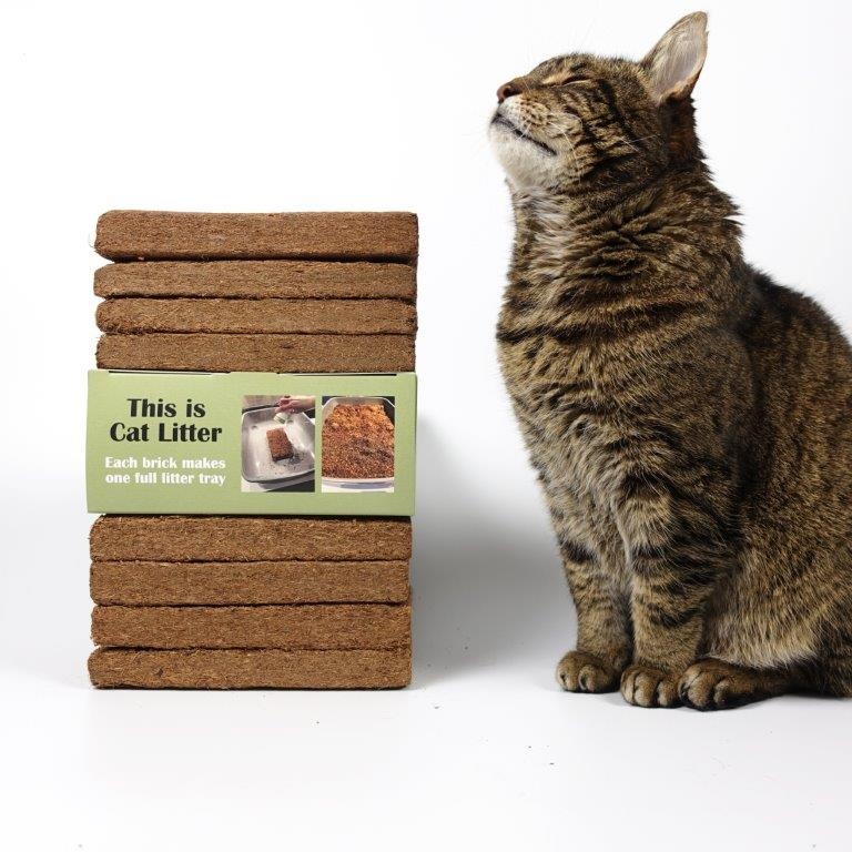 Coconut husk outlet cat litter