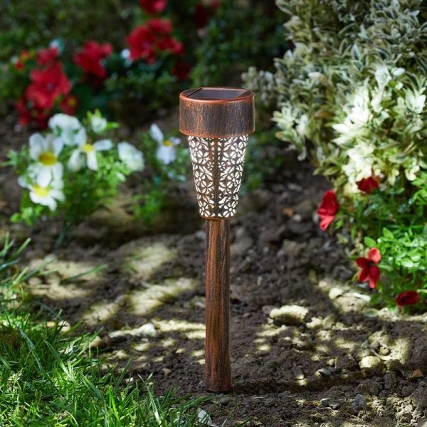 Smart Garden Damasque Stake Light Bronze, 6 Piece Carry Pack