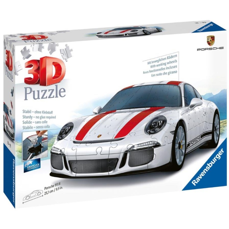 Ravensburger Porsche 911 3D Puzzle, 108pc