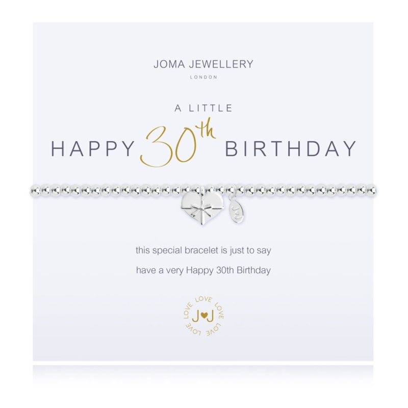 Joma Jewellery A Little Happy 30th Birthday Bracelet