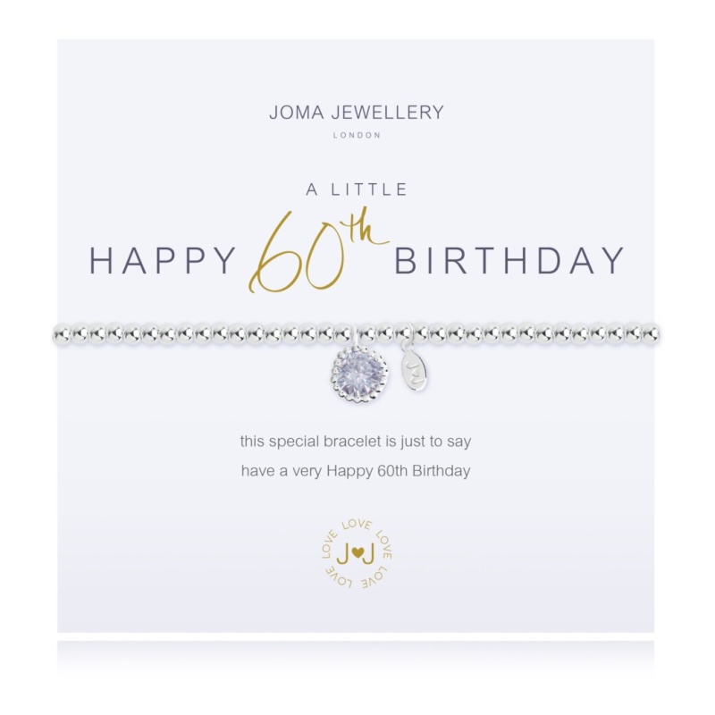 Joma Jewellery A Little 'Happy 60th Birthday' Bracelet