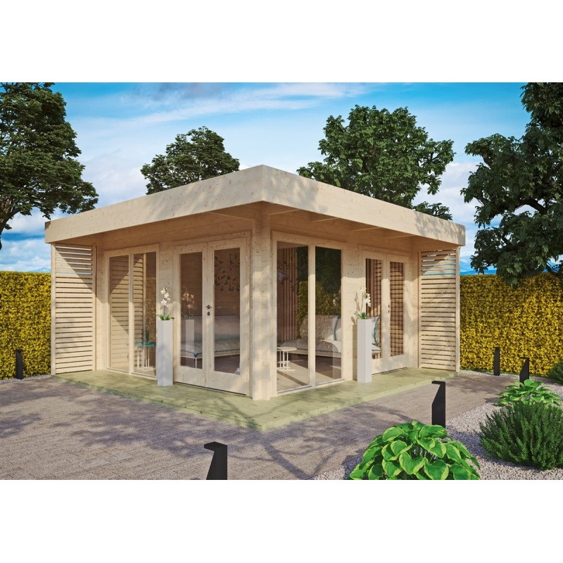 Gardenhouse24 Lisa 44 A Wooden Garden Office In natural wood