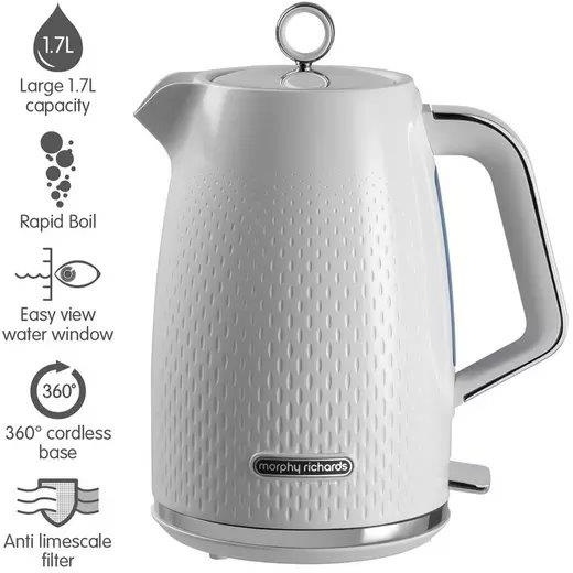 Morphy Richards 103012 Verve 1.7L Kettle White Downtown