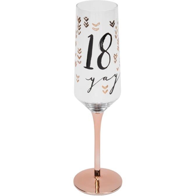 Luxe Birthday Flute 18th