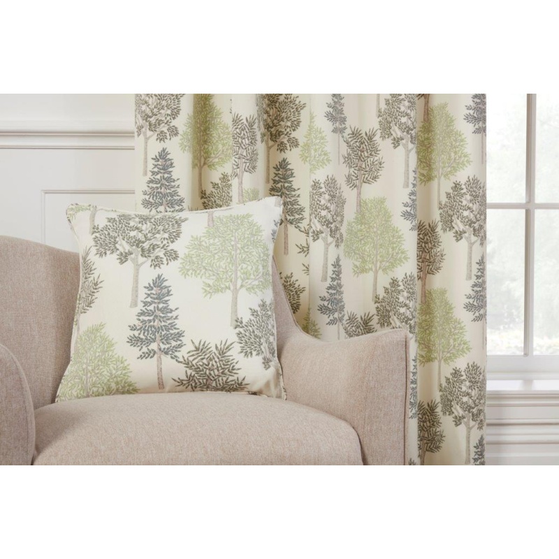 Sundour Coppice Green Filled Cushion