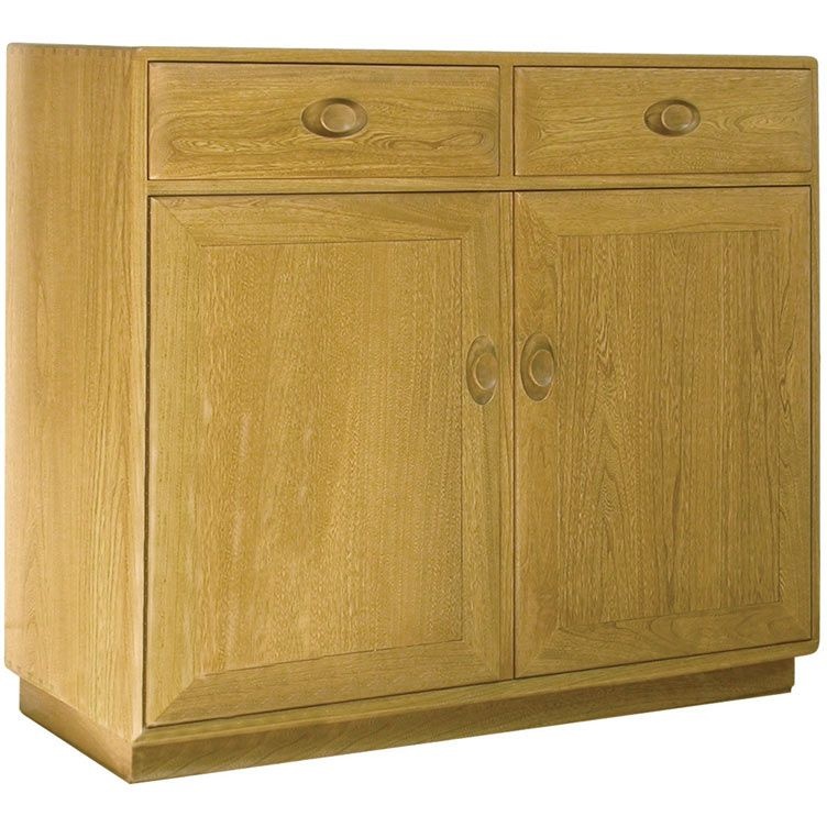 Ercol Windsor 2 Door High Sideboard - Wood Finish