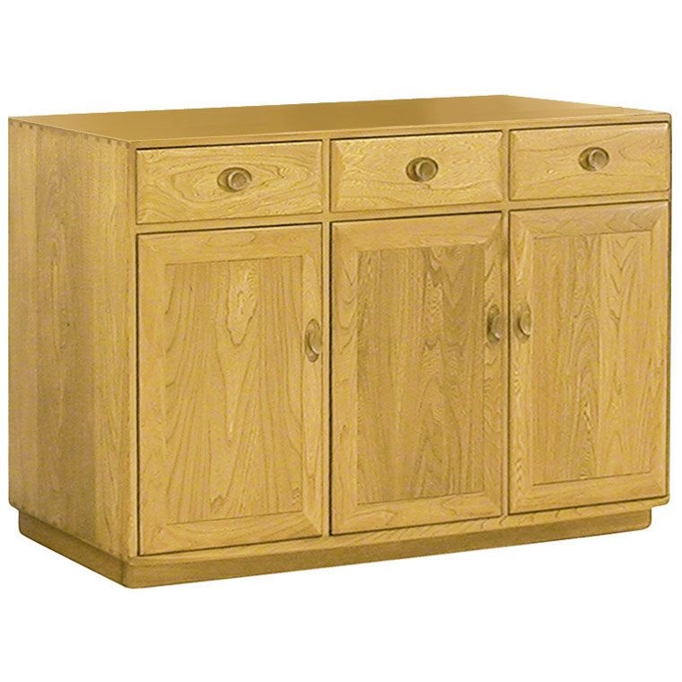 Ercol Windsor 3 Door High Sideboard - Wood Finish