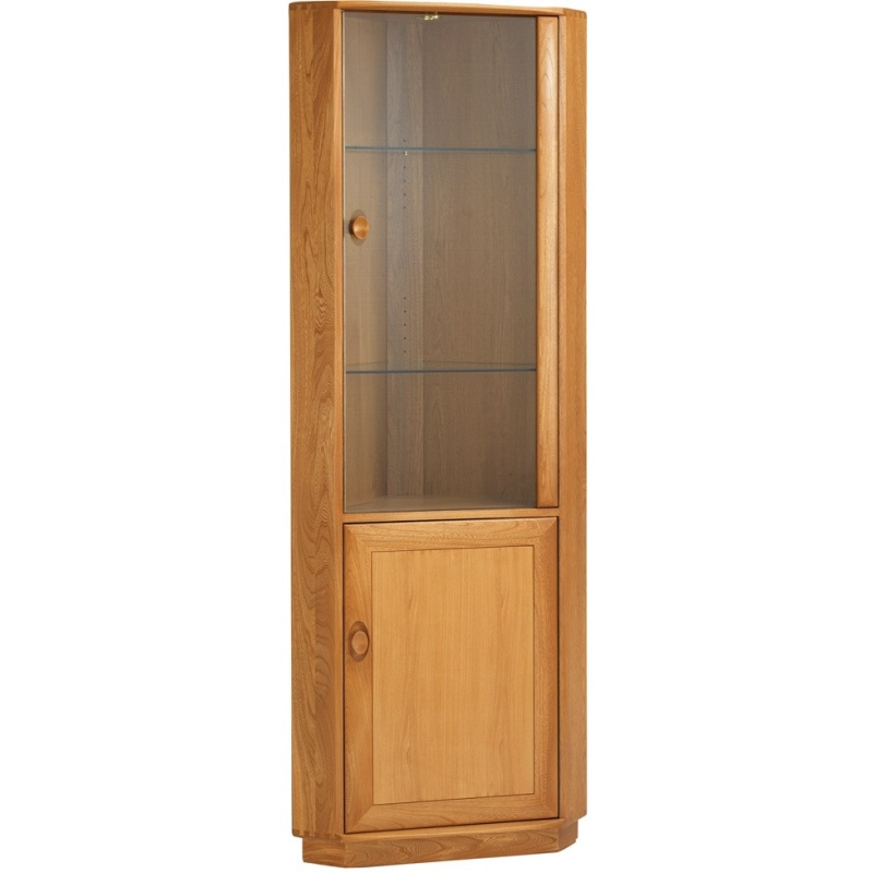 Ercol Windsor Corner Cabinet - Wood Finish