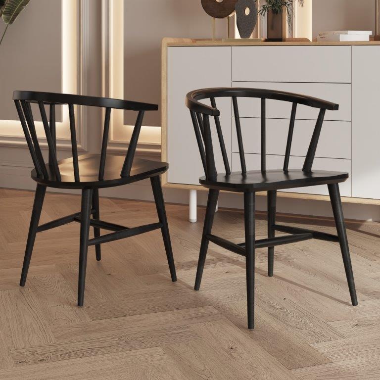 Bell and Stocchero Como Black Beech Dining Armchair