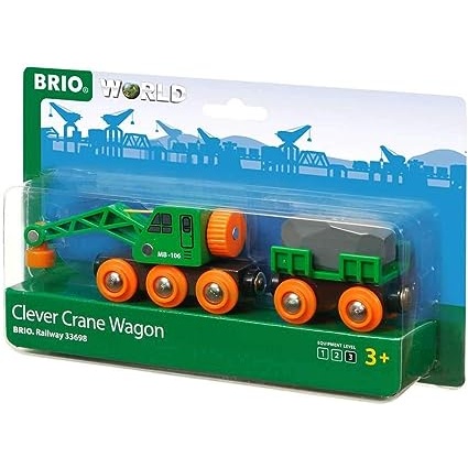 Brio World 33698 Clever Crane Wagon