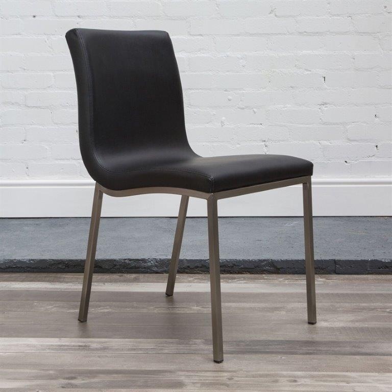 HND Audrey Dining Chair - Black PU Leather