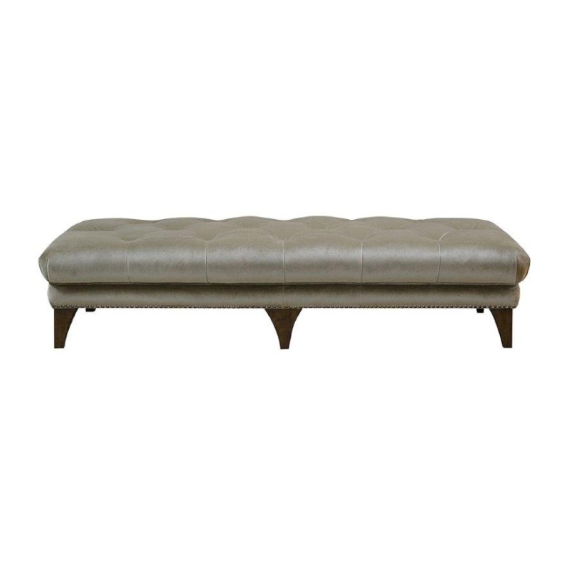 Alexander and James Luisa Footstool - Leather - Aurora/Cal/Jin