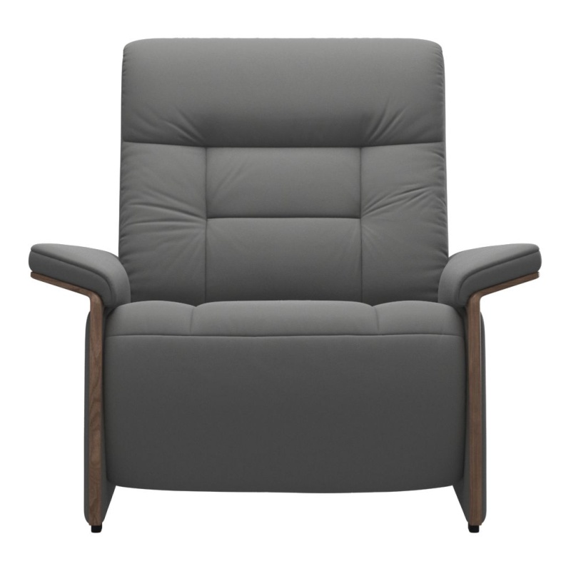 Stressless Mary Recliner Chair With Wooden Arms - Noblesse Leather - Power