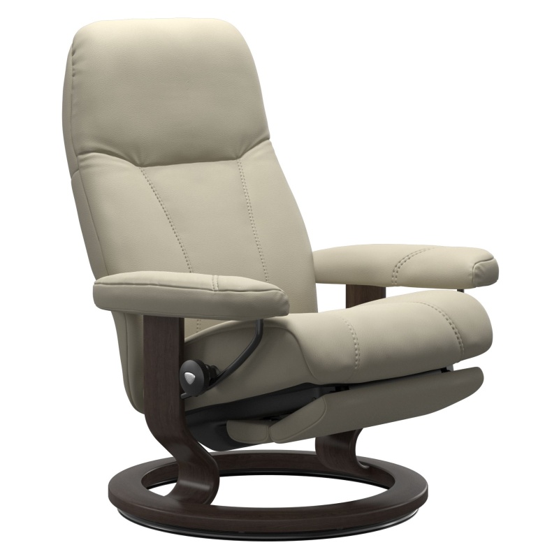 Stressless Consul Chair With Power Dual Motor - Medium - Batick Leather