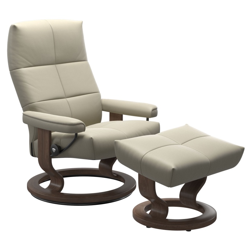 Stressless David Chair With Classic Base - Medium - Cori Leather