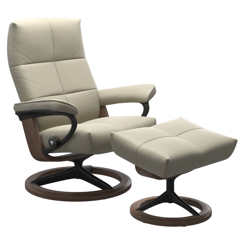 Stressless David Chair With Signature Base - Small - Cori Leather