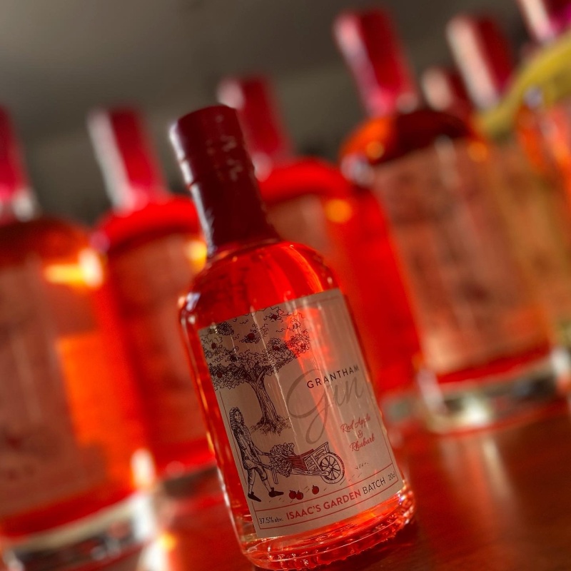 Grantham Gin Red Apple & Rhubard Gin