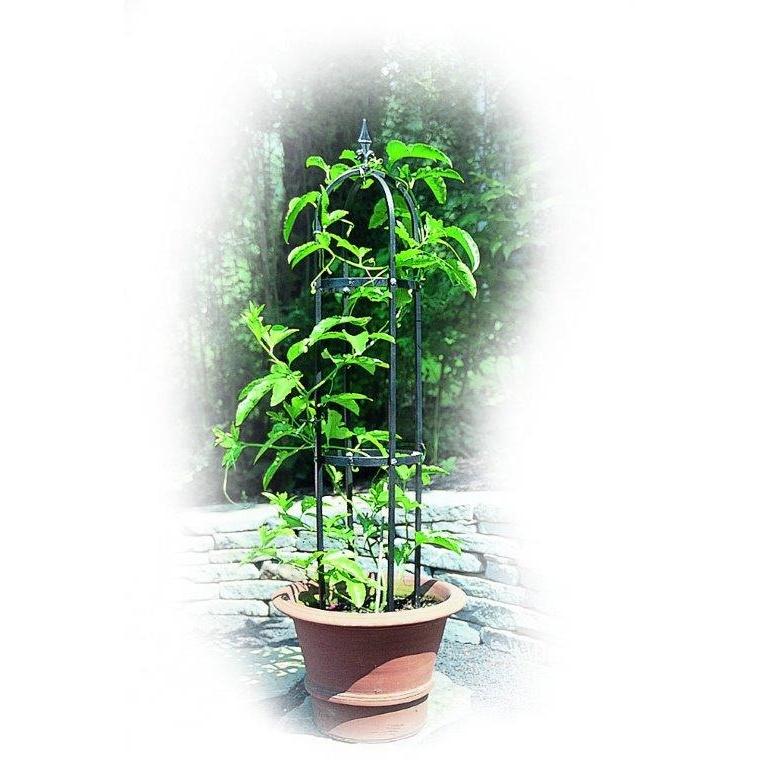 Poppy Forge Mini Tower, Garden Obelisk, Plant Support - Solid Steel - L25 X W22.9 X H139.7 Cm