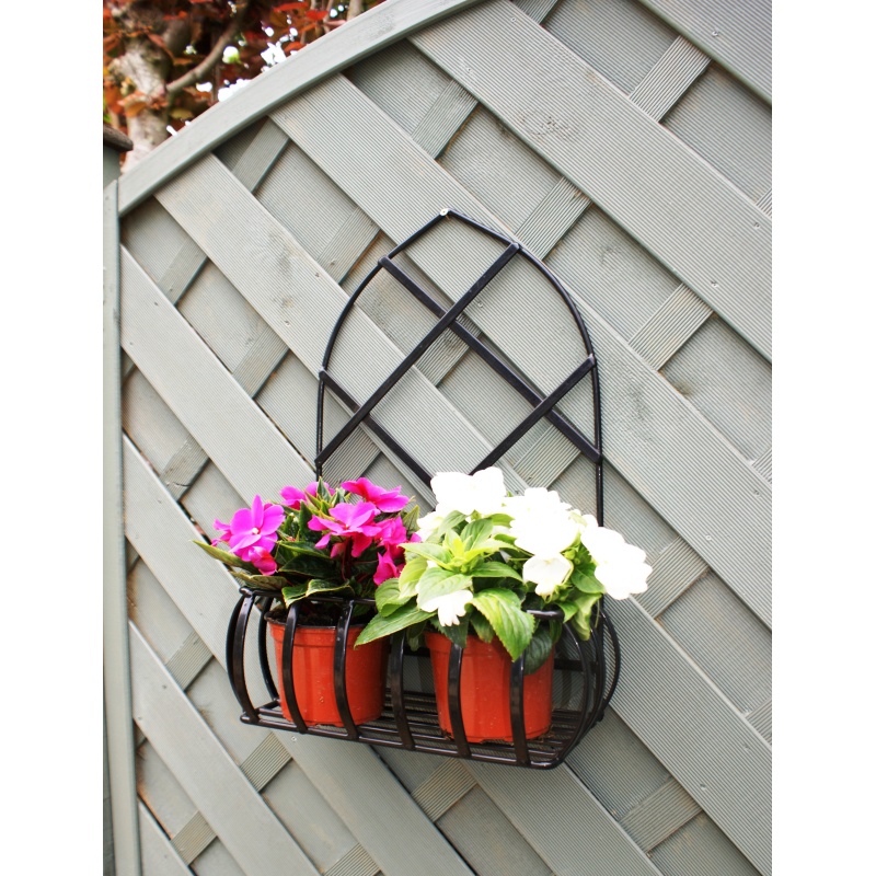 Poppy Forge Gothic Wall Planter - Black